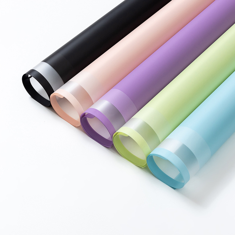 Papel de regalo de flores con película nacarada（16#）