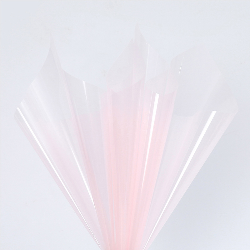 Papel de regalo de flores de celofán de colores Crystal Love（31#）