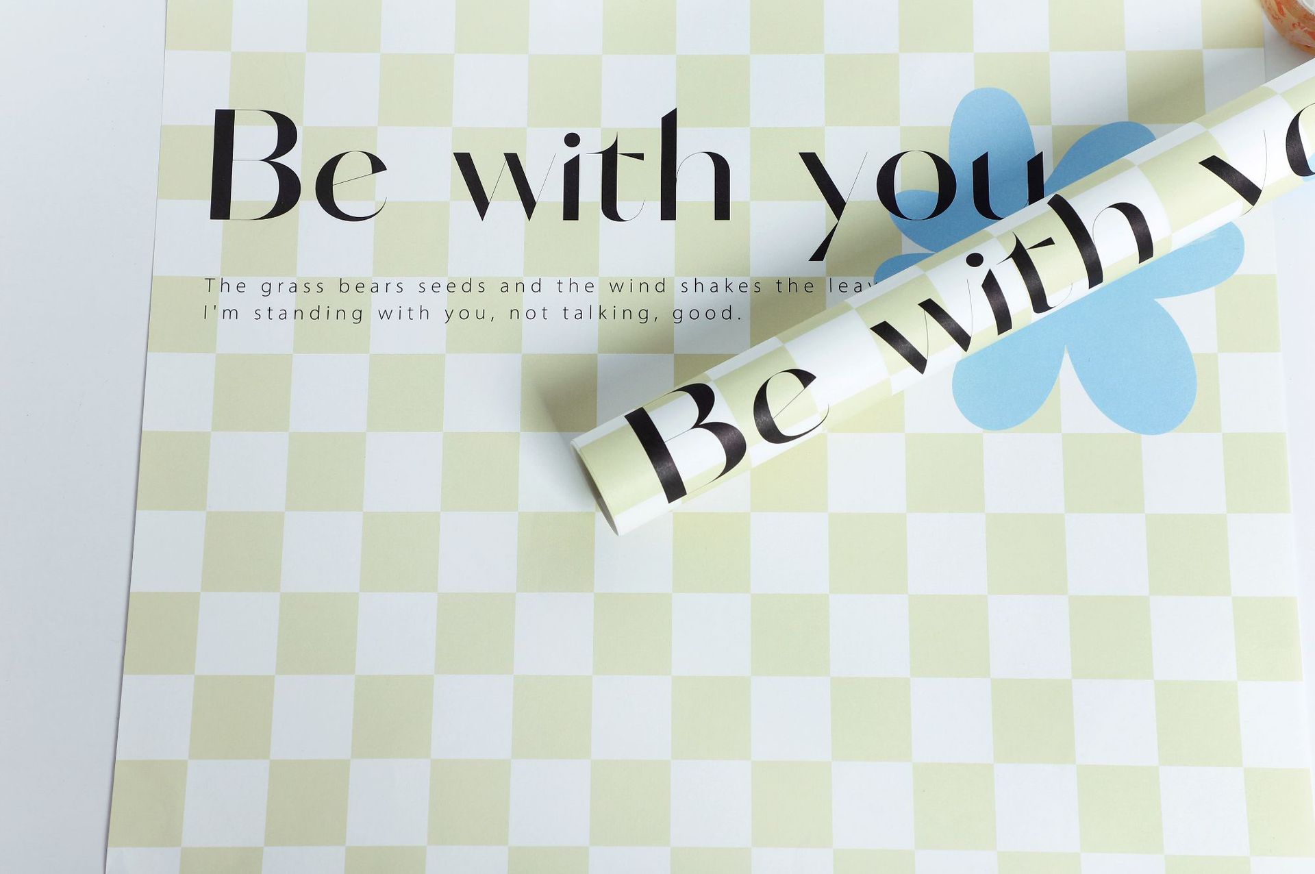 Papel de regalo estilo amor de la serie de tablero de ajedrez estilo celebridad de Internet（47#）