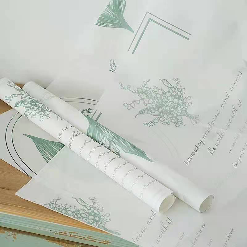 Papel de regalo de flores de papel Sydney engrosado de lirio de los valles（46#）