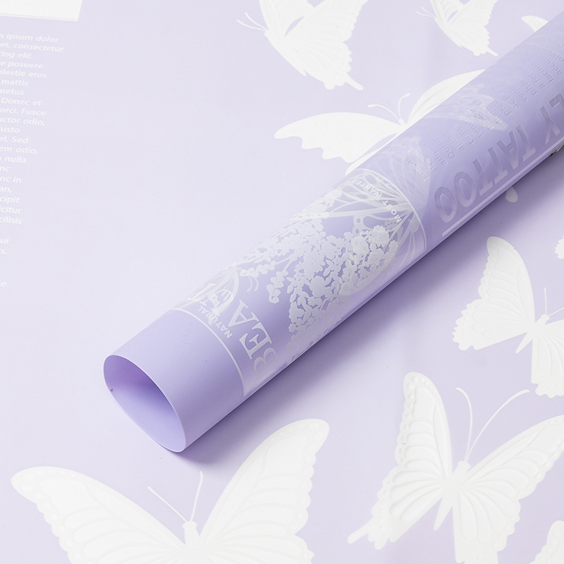 Papel de regalo de flores con película de gelatina Diewu（29#）