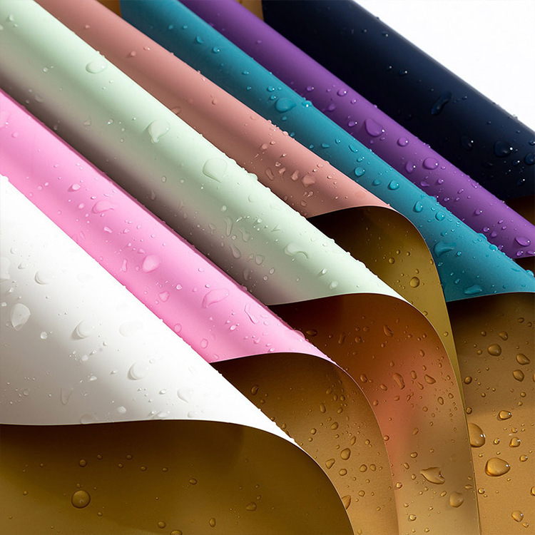 Papel de regalo de flores doradas de estilo europeo（20#）