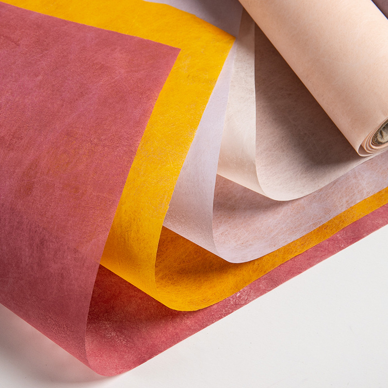 Papel de regalo para ramo de papel de seda de flores（37#）