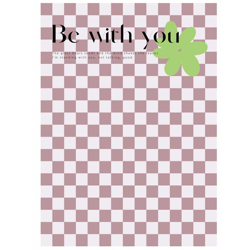 Papel de regalo estilo amor de la serie de tablero de ajedrez estilo celebridad de Internet（47#）