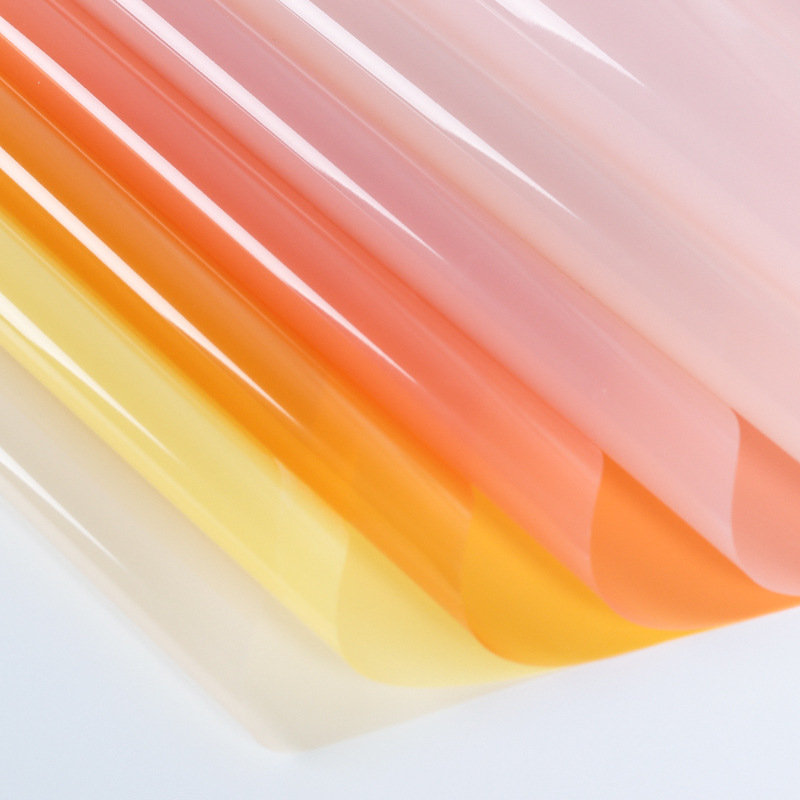 Papel de regalo de flores de celofán de colores Crystal Love（31#）