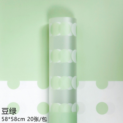 círculo de papel floral transparente（08#）