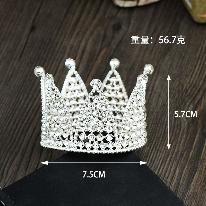 Corona redonda de decoración para hornear pastel de siete rebanadas（9#）