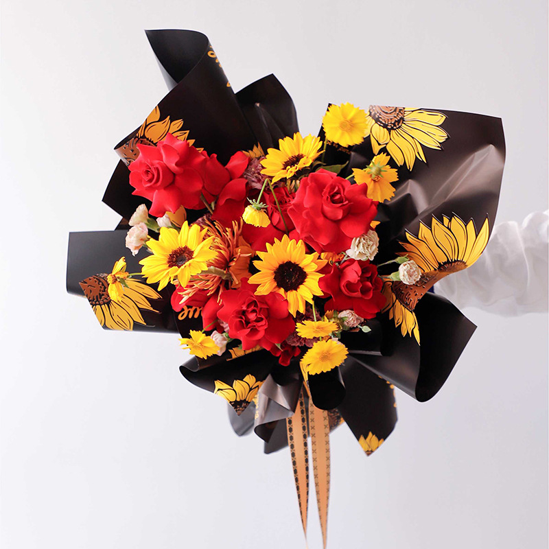 Papel de regalo de flores especial para floristería del día de San Valentín（48#）