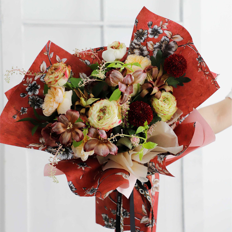 Papel de regalo de flores de mar de flores coreanas（50#）