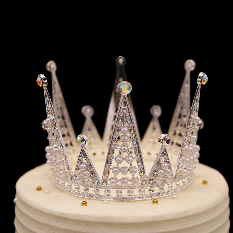 Tiara para hornear pasteles, corona de cumpleaños para niños（11#）