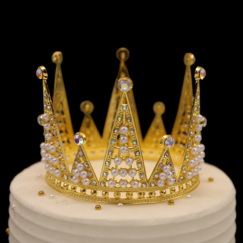 Tiara para hornear pasteles, corona de cumpleaños para niños（11#）
