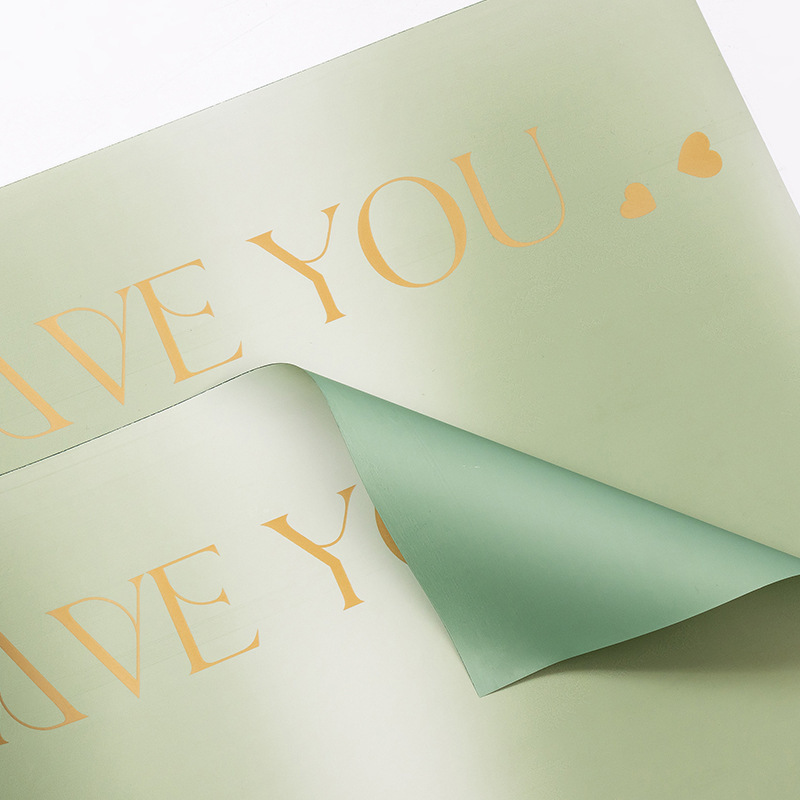 papel de regalo de ramo de flores espléndido（23#）