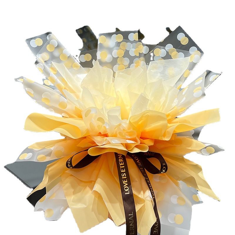 círculo de papel floral transparente（08#）