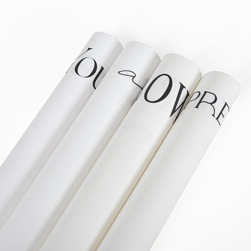 Papel de regalo simple de celebridades de Internet papel de regalo de flores（36#）