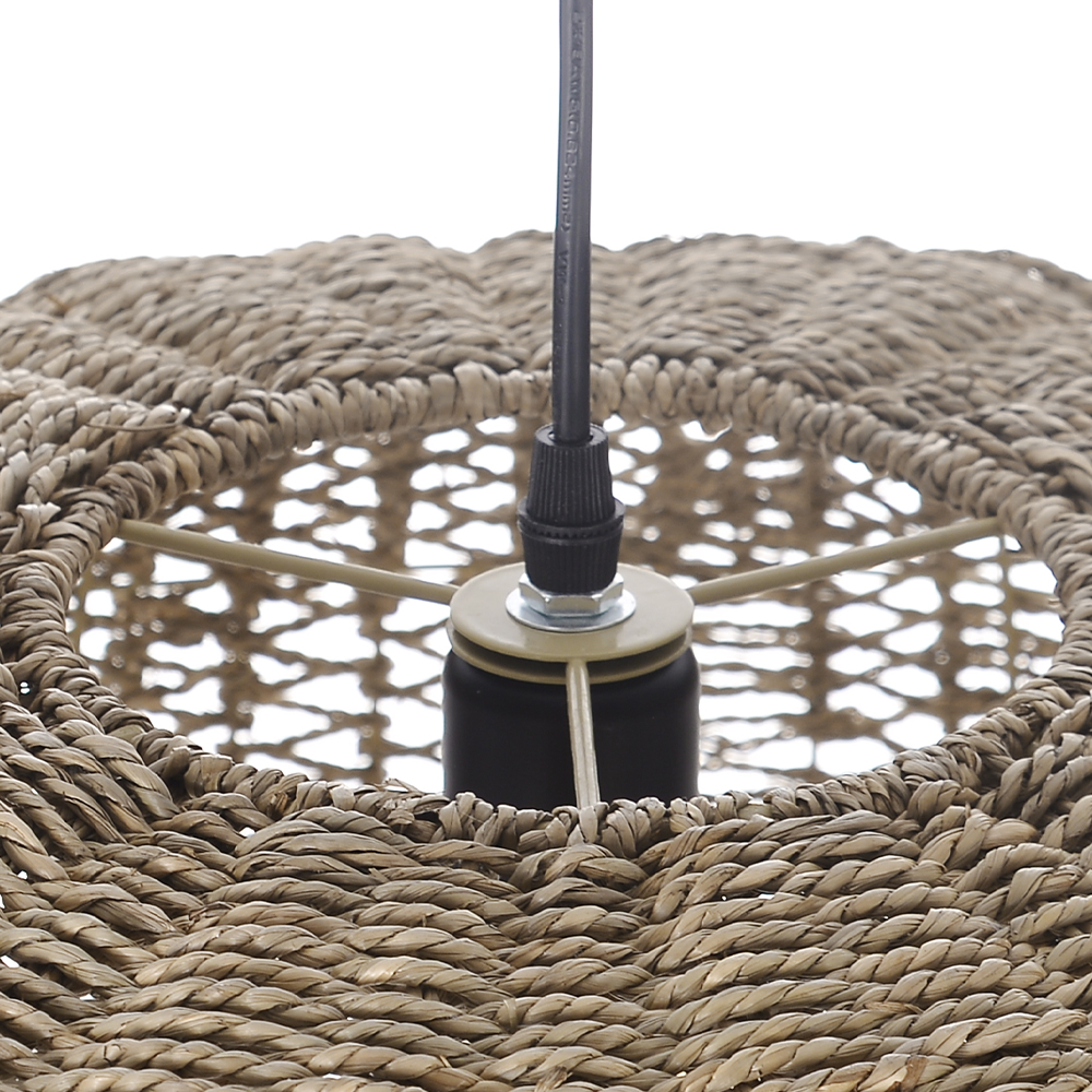 Living Room Rattan Seagrass Pendant Light Wabi-sabi Home Ideas-Handwovenlamp