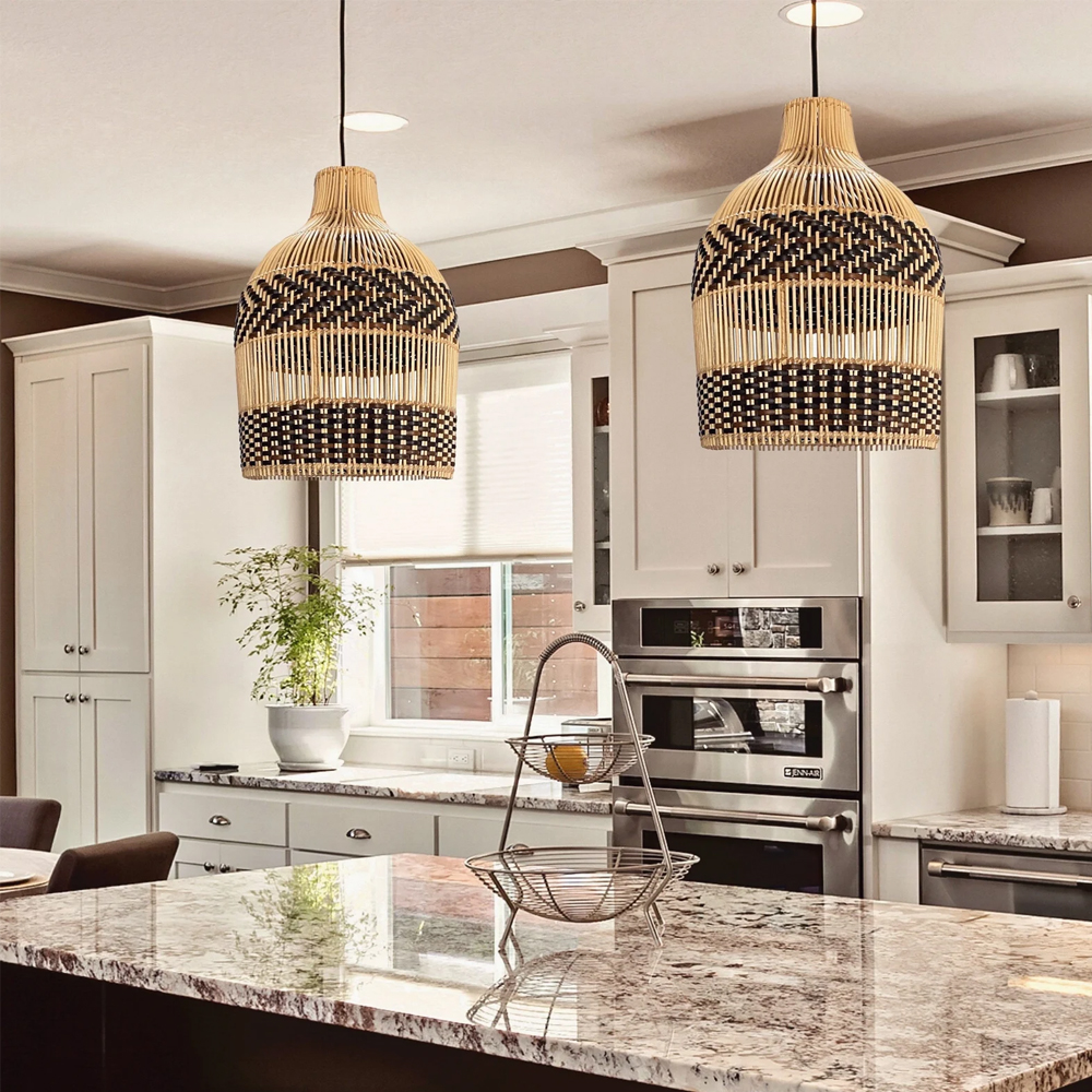 Mar Vista Rattan Pendant Lighting-Handwovenlamp