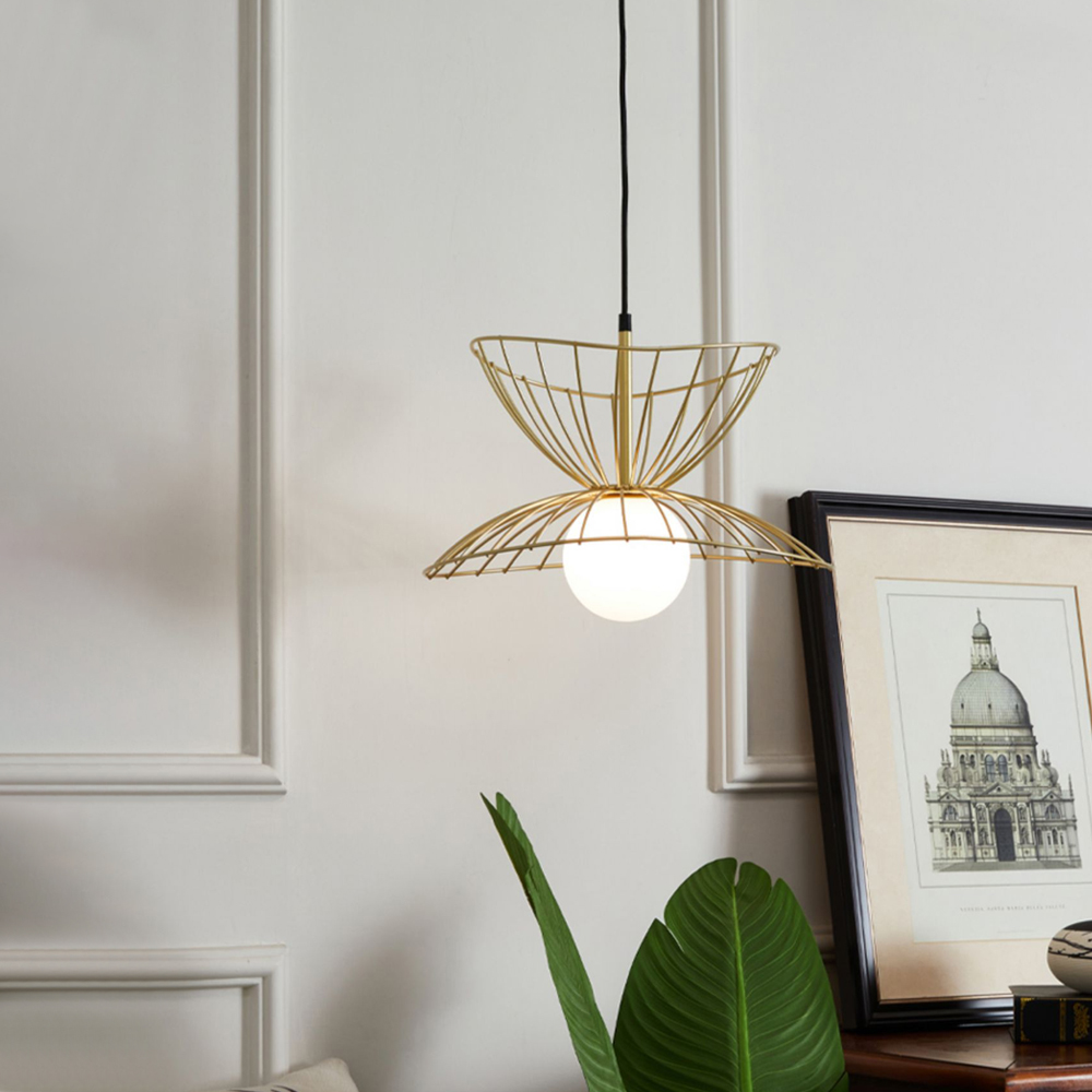 Nordic Metal Artwork pendant Light Design Elegant Light Fixture-Handwovenlamp