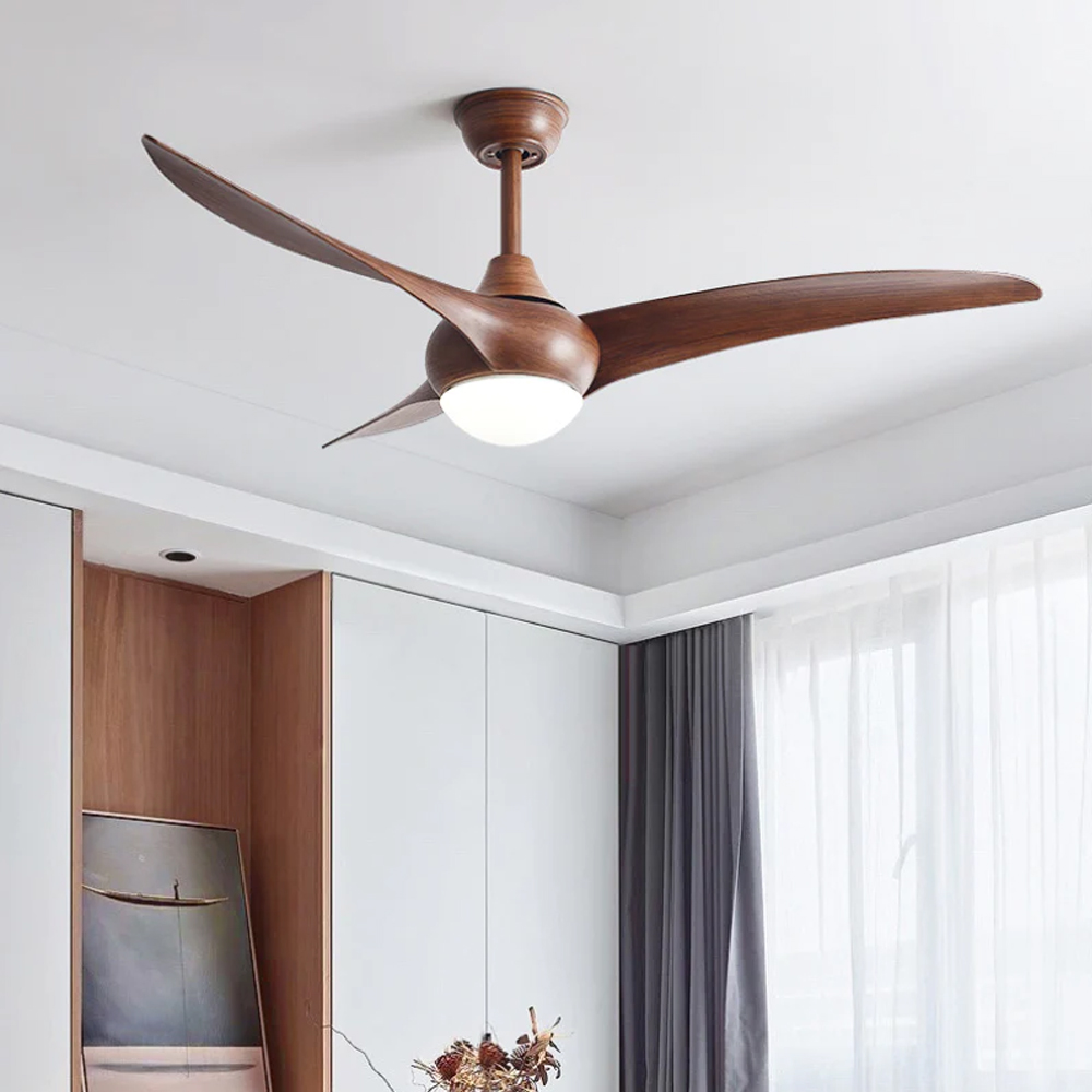 52 Inch Ceiling Fan with Lights Remote Control-Handwovenlamp