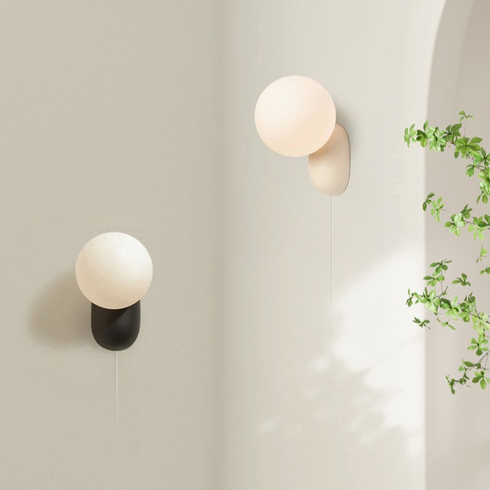 Modern Wall Sconce Bedroom Decor PE Ball Wall Lamp-Handwovenlamp