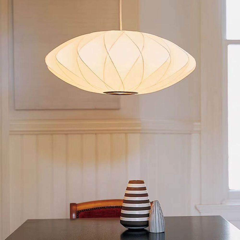 French fabric art chandelier over Dining Table