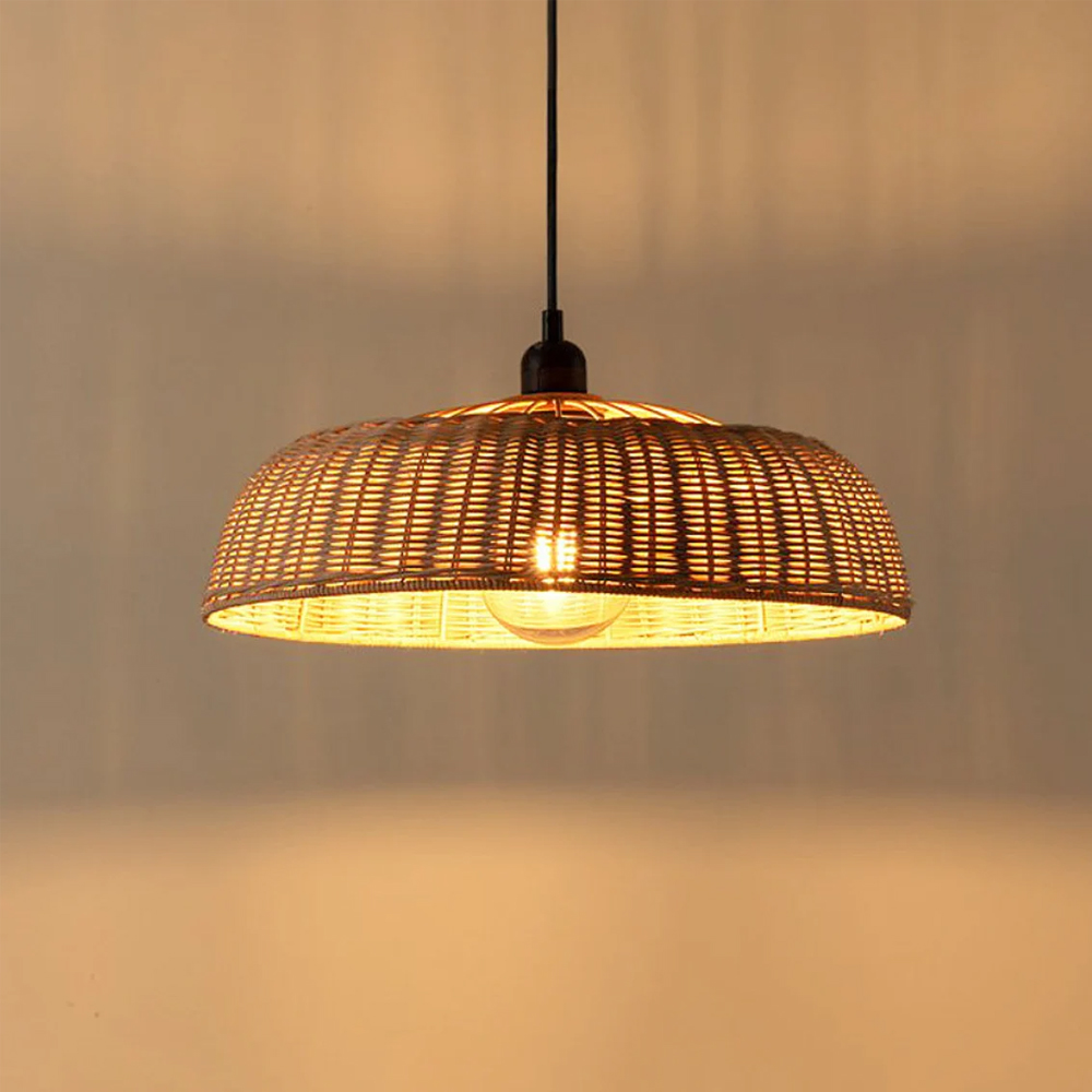 Handmade Rattan Pendant Light Rattan Lampshade-Handwovenlamp