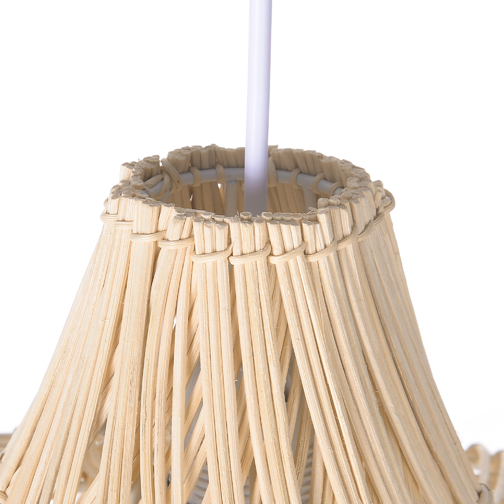 Southeast Asian Style Kitchen Island Rattan Weaving Pendant Light Bedside Chandelier-Handwovenlamp