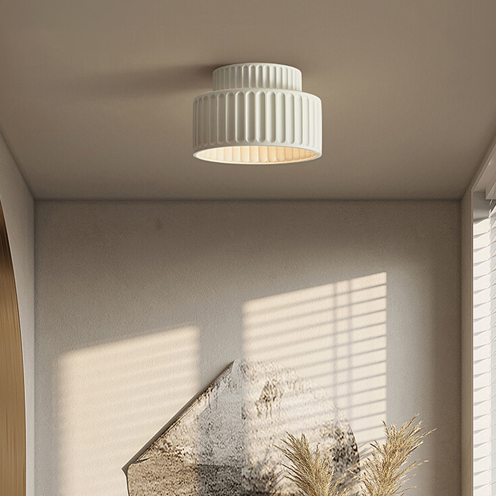 Nordic Cream Style Aisle Ceiling Lamp Modern Simple Balcony Entrance Ceiling Light-Handwovenlamp