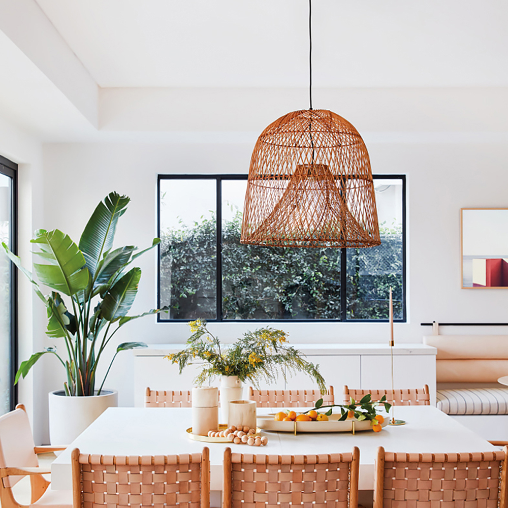 Creative Handmade Rattan Chandelier Japanese Restaurant Pendant Lamp-Handwovenlamp