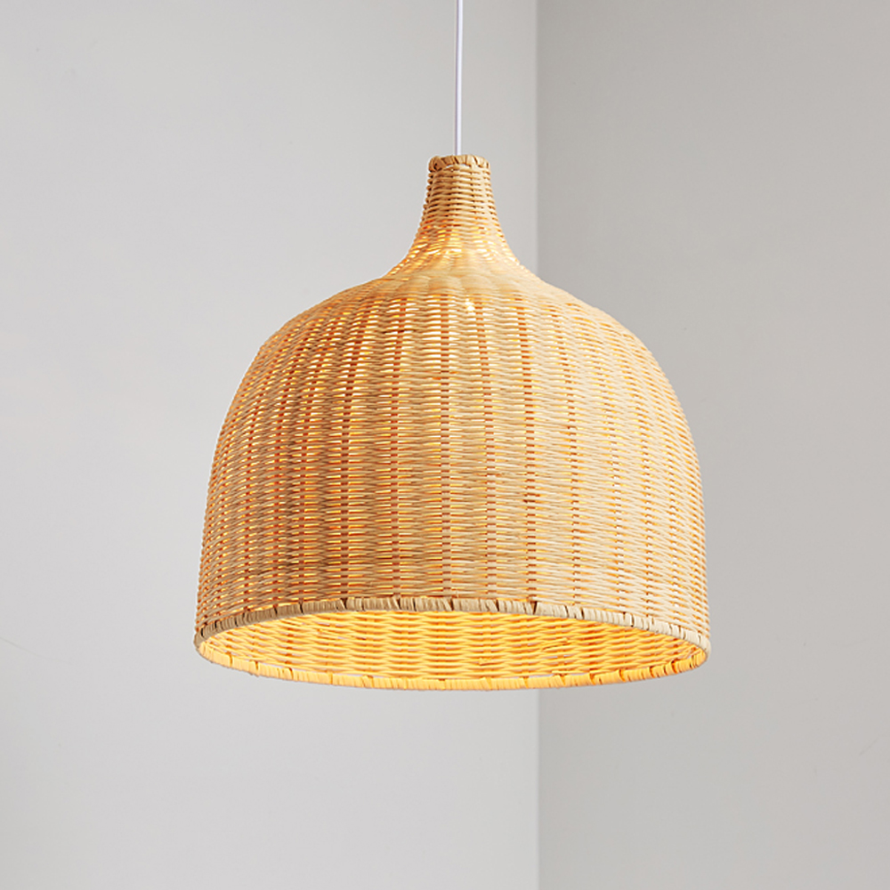Japanese-style Southeast Asian Chandelier Creative Bamboo Rattan Lampshade-Handwovenlamp