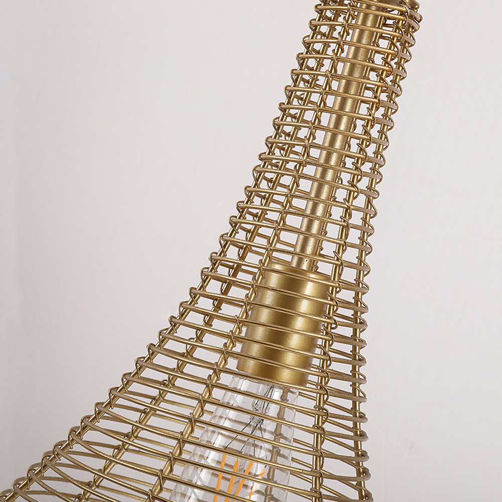 Nordic Metal Pendant Light Unique Design Restaurant Kitchen Island Chandelier-Handwovenlamp