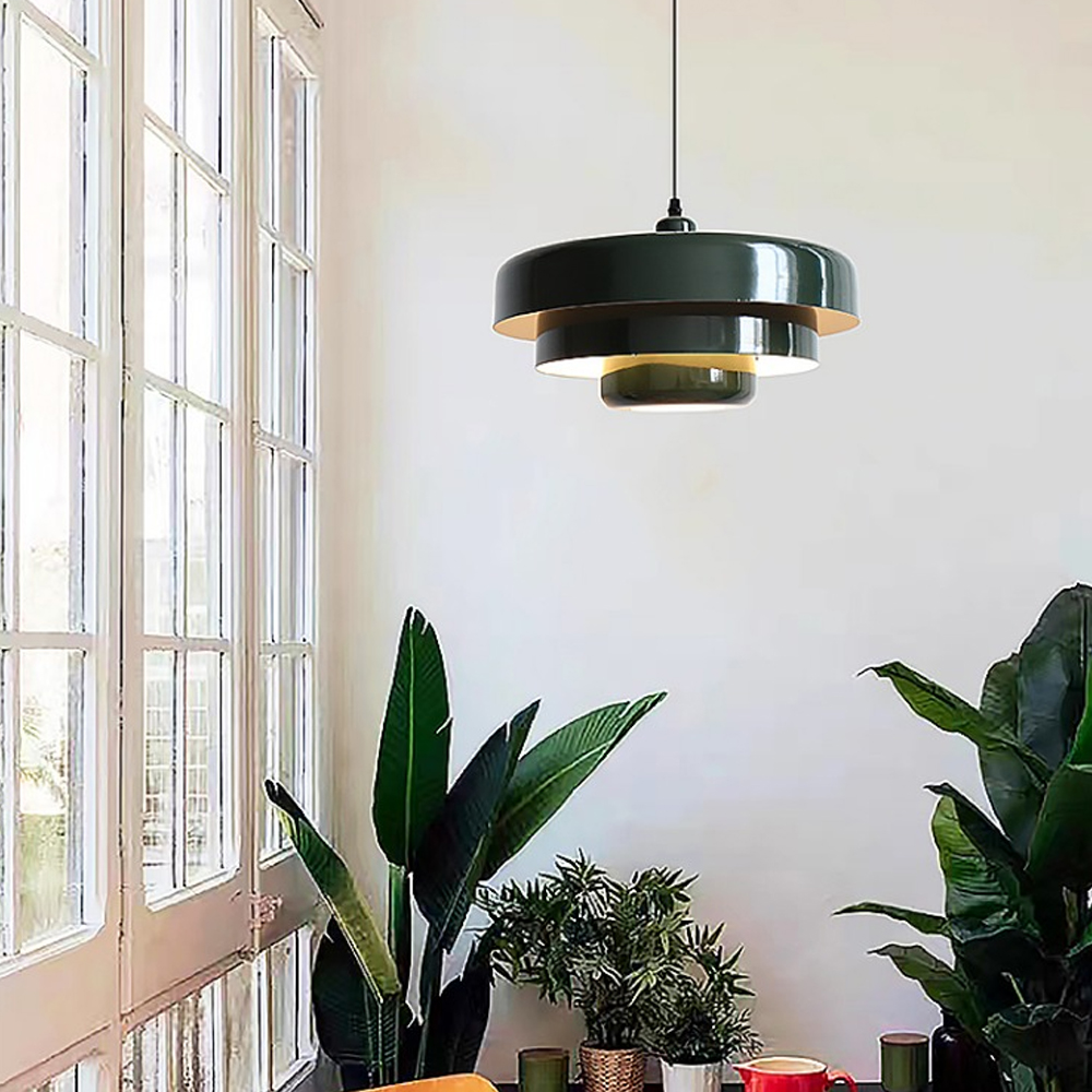 Nordic Minimalist Metal Pendant Light Danish Classic Multi-layer Lamps-Handwovenlamp
