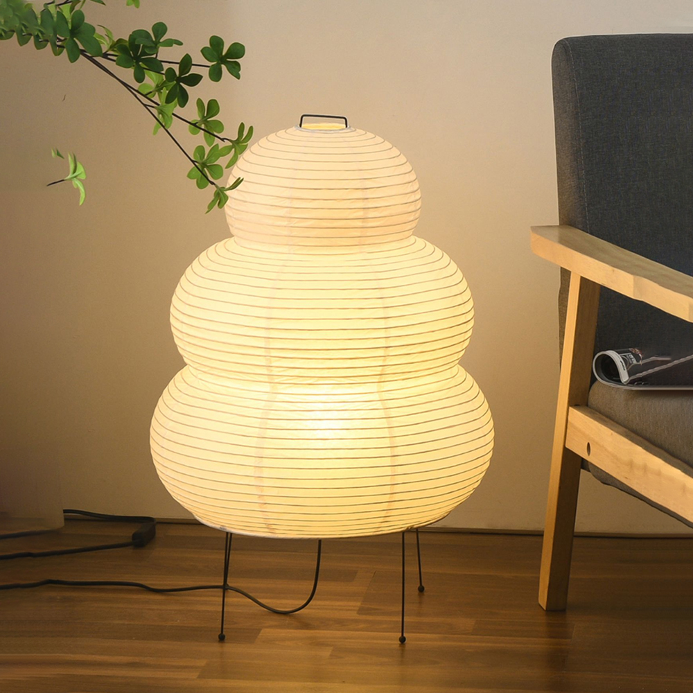 Japanese Rice Paper Table Lamp Personality Art Living Room Homestay Floor Lamp-Handwovenlamp