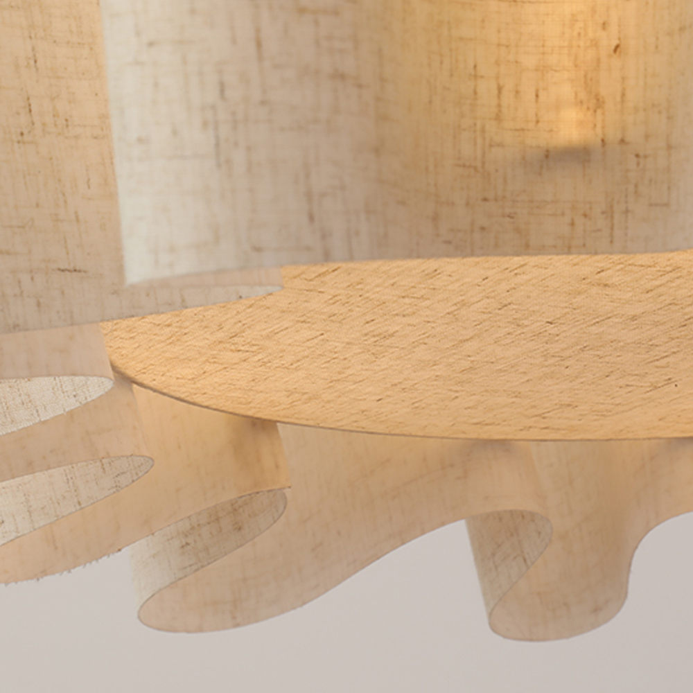 Japanese Retro Artistic Fabric Chandelier Wabi-sabi Home decor Pendant Light-Handwovenlamp