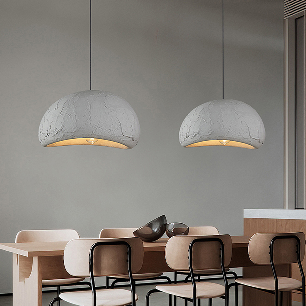 Creative Designer Klein Blue Pendant Light Wabi-sabi Living room Avocado Green Decor Chandelier-Handwovenlamp