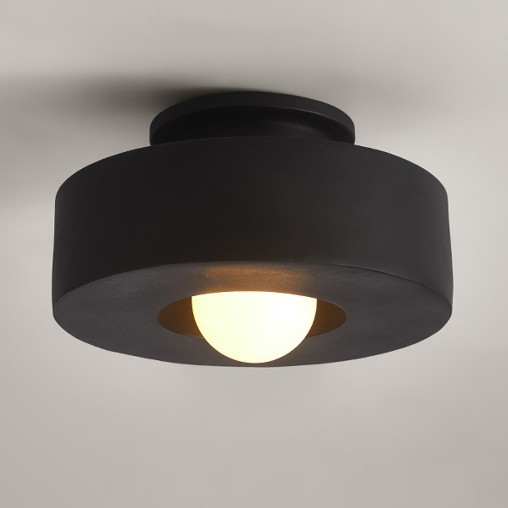 Nordic Minimalist Corridor Ceiling Lamp Cloakroom Lamp Wabi-sabi Style Balcony Lighting-Handwovenlamp