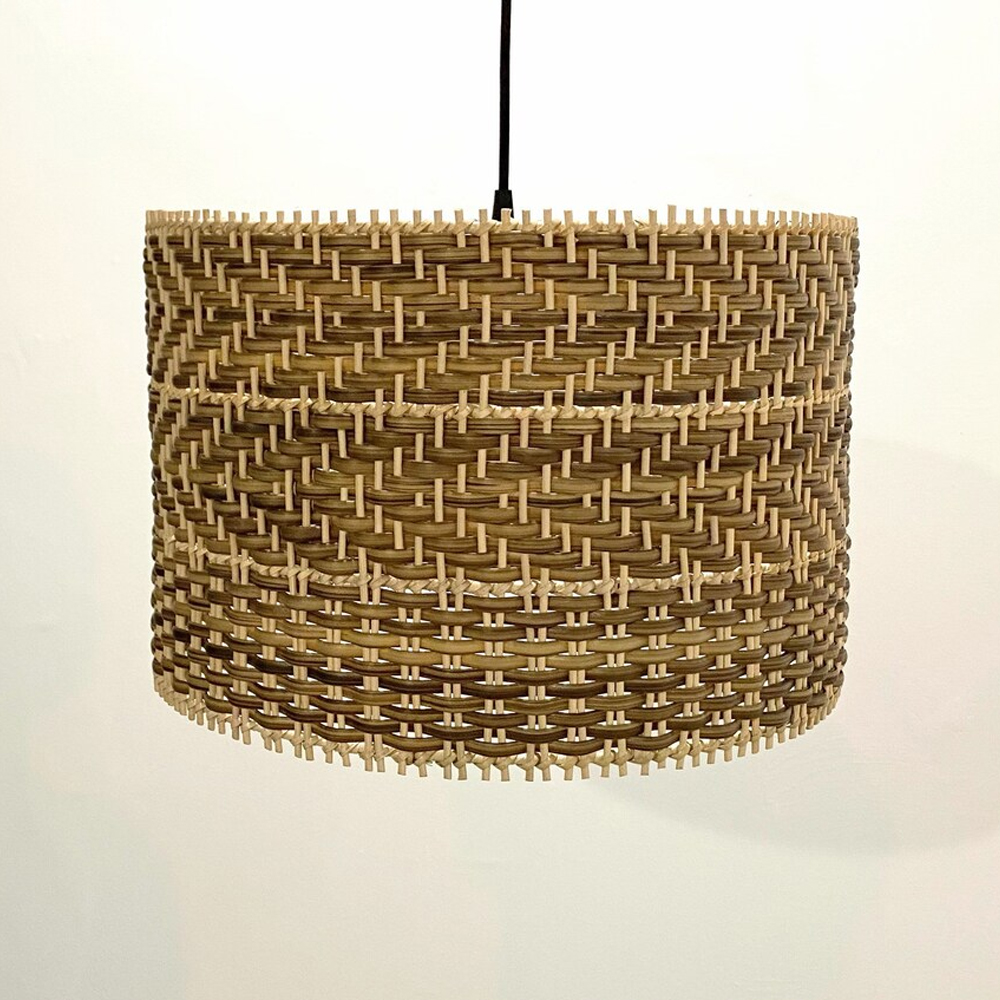 Wabi-sabi Dining Room Rattan Pendant Light Fixtures-Handwovenlamp