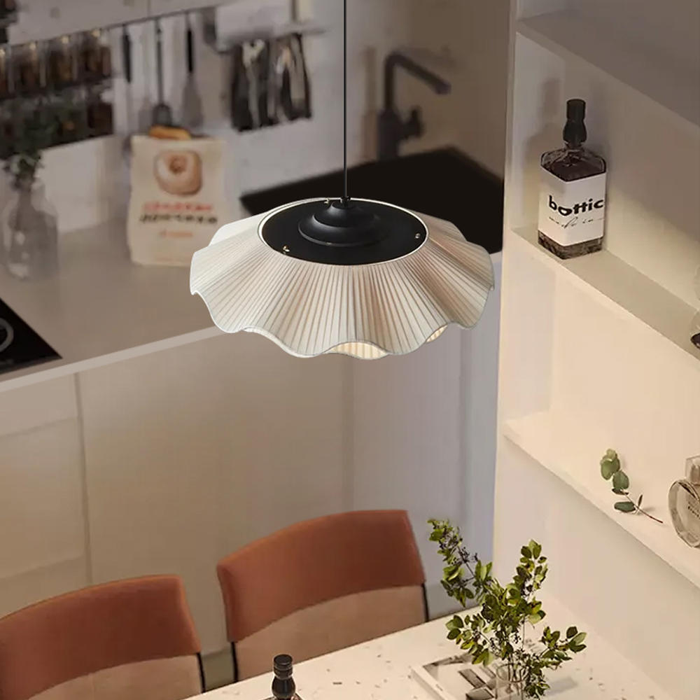 Modern Dining Room Fabric Pendant Light French Design Home Decor Chandelier-Handwovenlamp