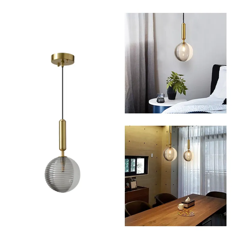Simple Nordic Glass Bubble Chandelier-Handwovenlamp