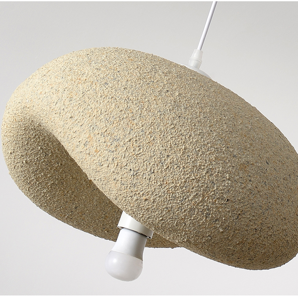 Cream Wabi-sabi Style Chandelier Living Room Restaurant Pendant Light Creative Lighting-Handwovenlamp