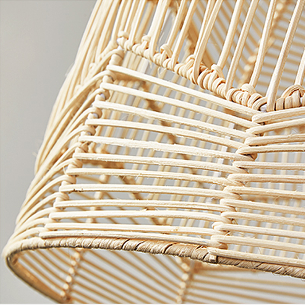 Handmade Basket Rattan Pendant Light Shades For Living Room-Handwovenlamp