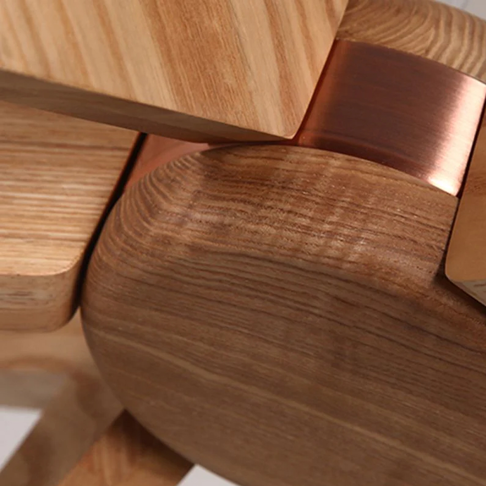 Wood Sputnik Chandelier Contemporary Pendant Light-Handwovenlamp