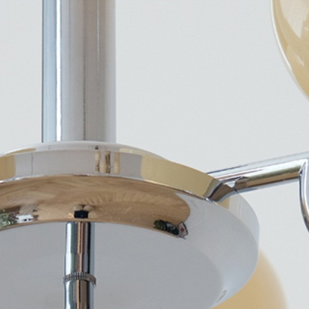 Bauhaus Living Room Milk White Glass Chandelier-Handwovenlamp