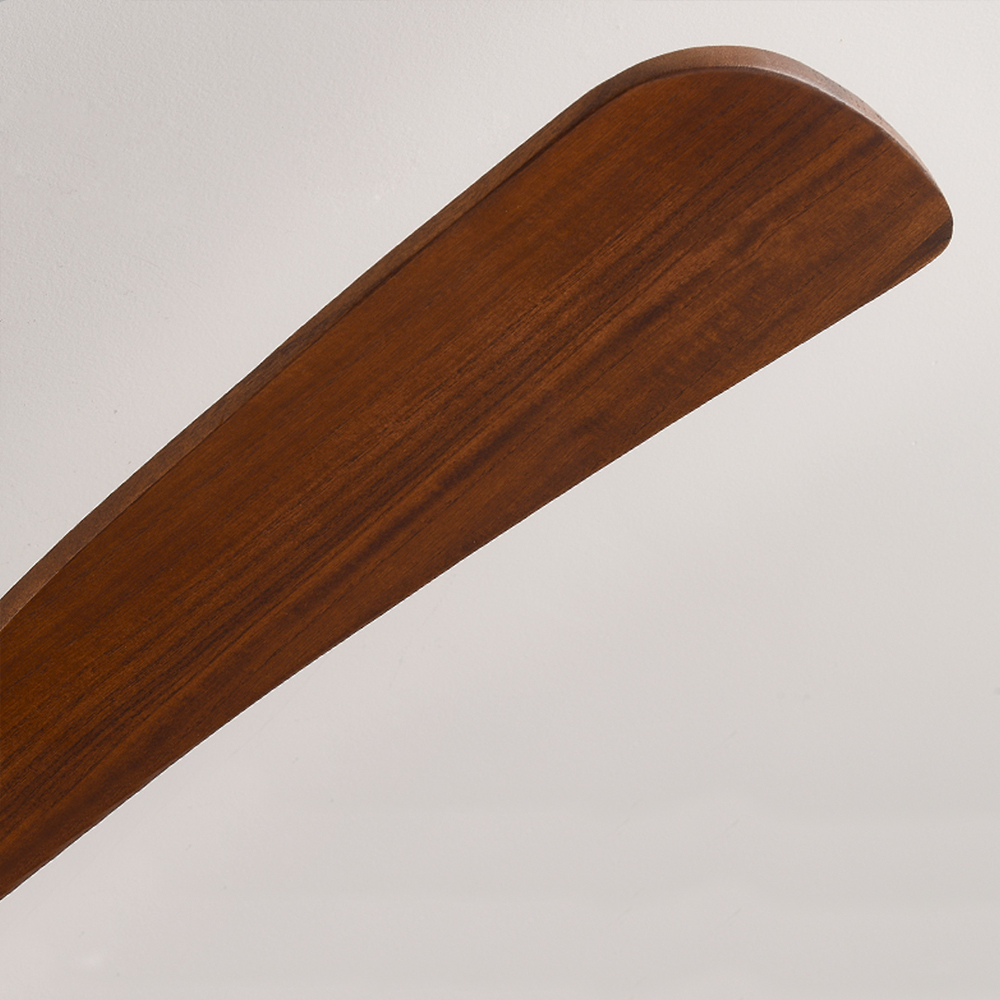 Ceiling Fan With Light Nordic Solid Wood LED Fan Lamp For Restaurant Living Room-Handwovenlamp