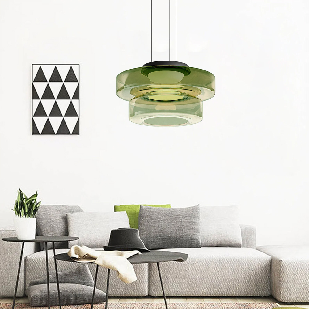 Modern Elegant Glass Pendant Light Fixtures for Living Room Dining Room-Handwovenlamp