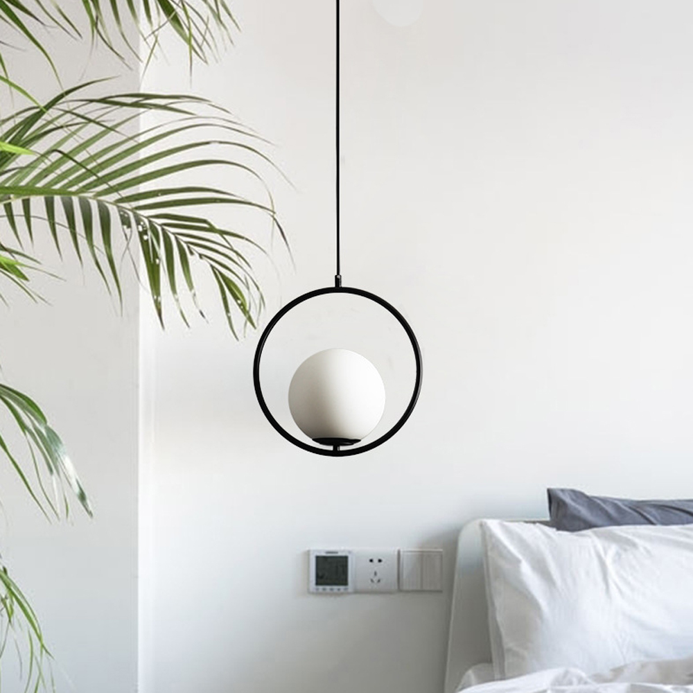 Modern Lighting Ball Glass Chandelier Art Deco Glass Bubble Lamp-Handwovenlamp