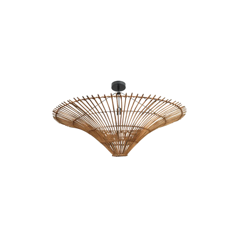 Large Modern Rattan Pendant Light Ceiling Lampshade 60CM-Handwovenlamp