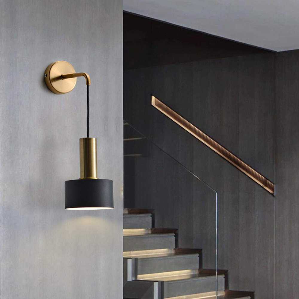 Nordic Minimalist Wall Lamp Modern Simple Bracket Light for Corridor-Handwovenlamp
