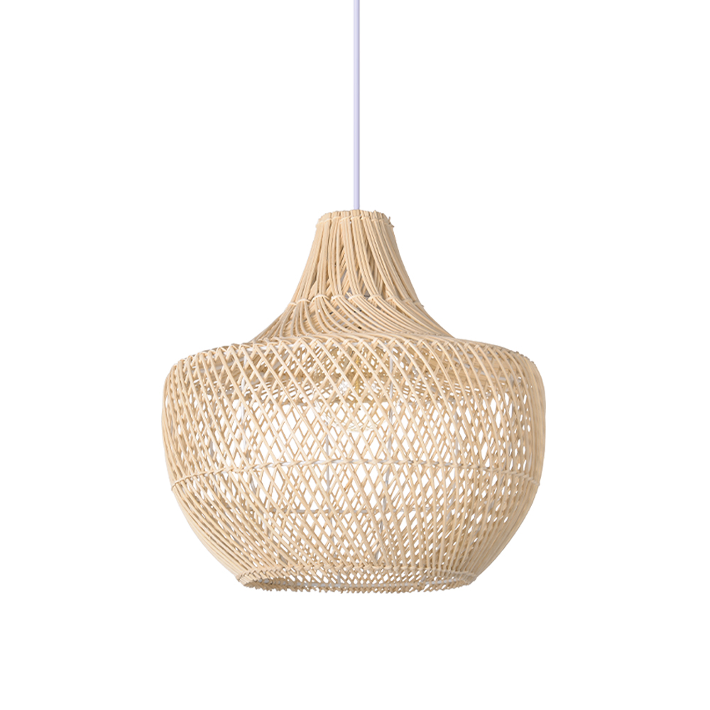 Southeast Asian Style Kitchen Island Rattan Weaving Pendant Light Bedside Chandelier-Handwovenlamp