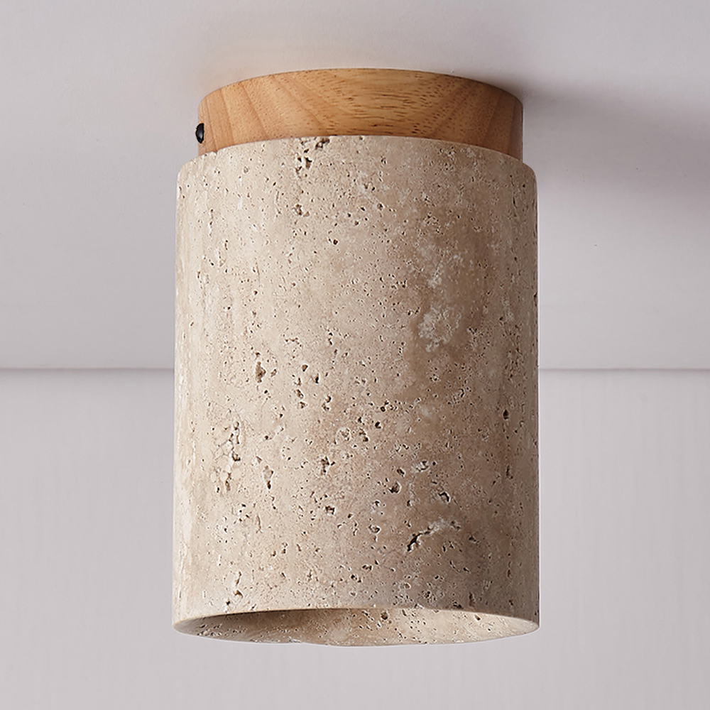 Nordic Living Room Corridor Wood Ceiling Lamp Designer Downlight-Handwovenlamp