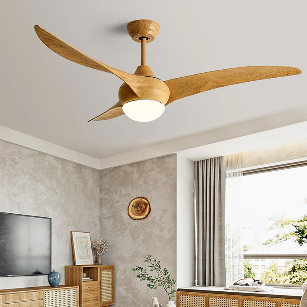 52 Inch Ceiling Fan with Lights Remote Control-Handwovenlamp